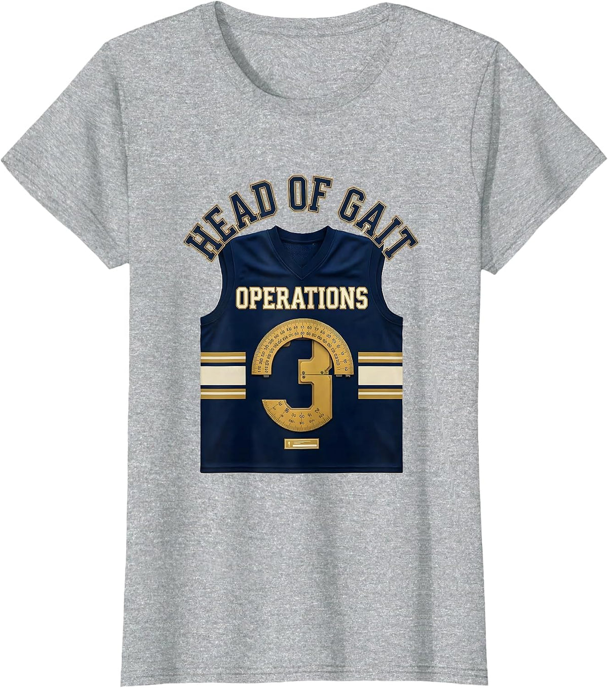Head Of Gait Operations Sports Physical Therapist PT OT T-Shirt - Heather Grey