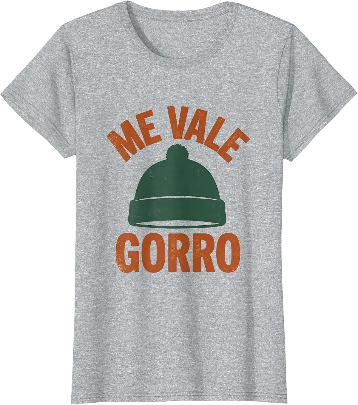 Me Vale Gorro Vintage Mexican Slang Humor Spanish Pun T-Shirt - Heather Grey
