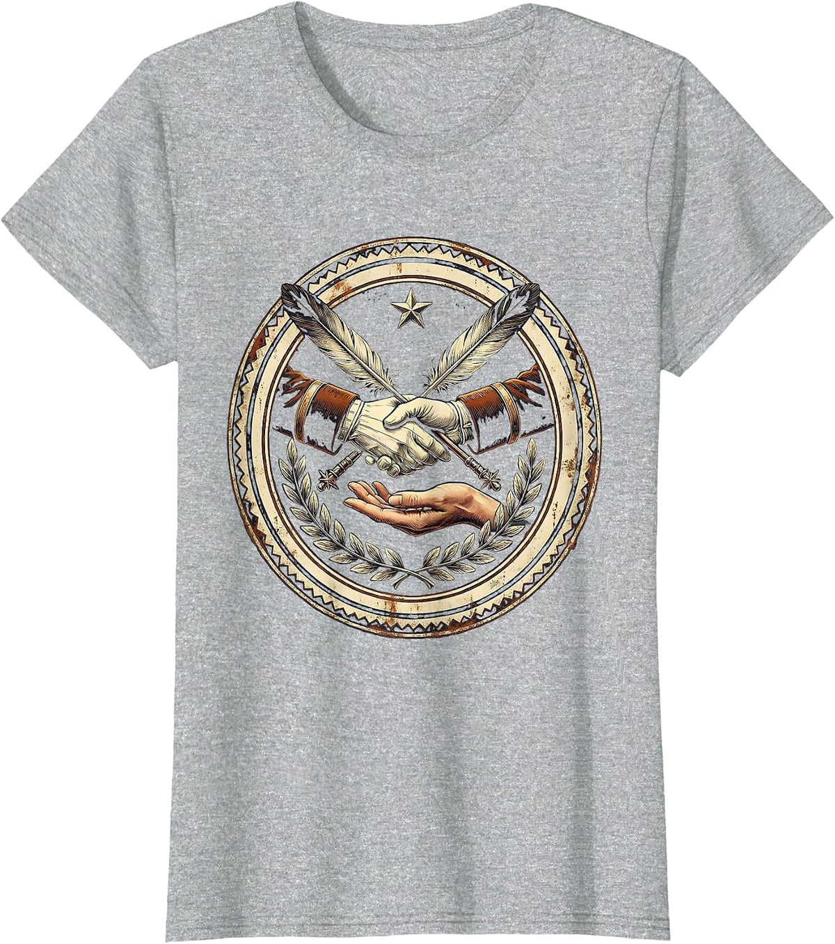 Band Mom Drum Major Baton Graphic Tee T-Shirt - Heather Grey