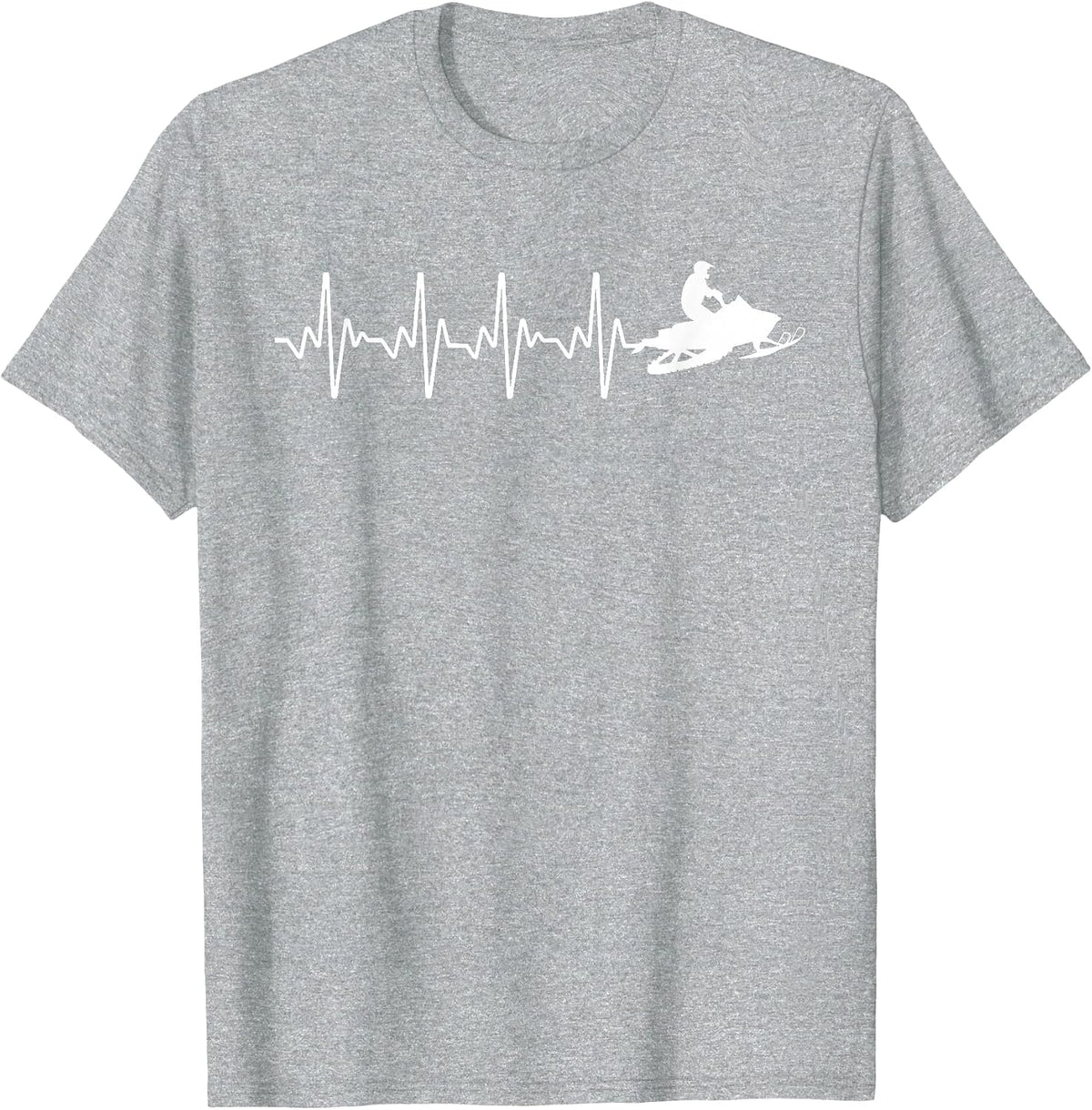 Snowmobile Art for Men Women Snowmobiling Snowmobile Lover T-Shirt - Heather Grey