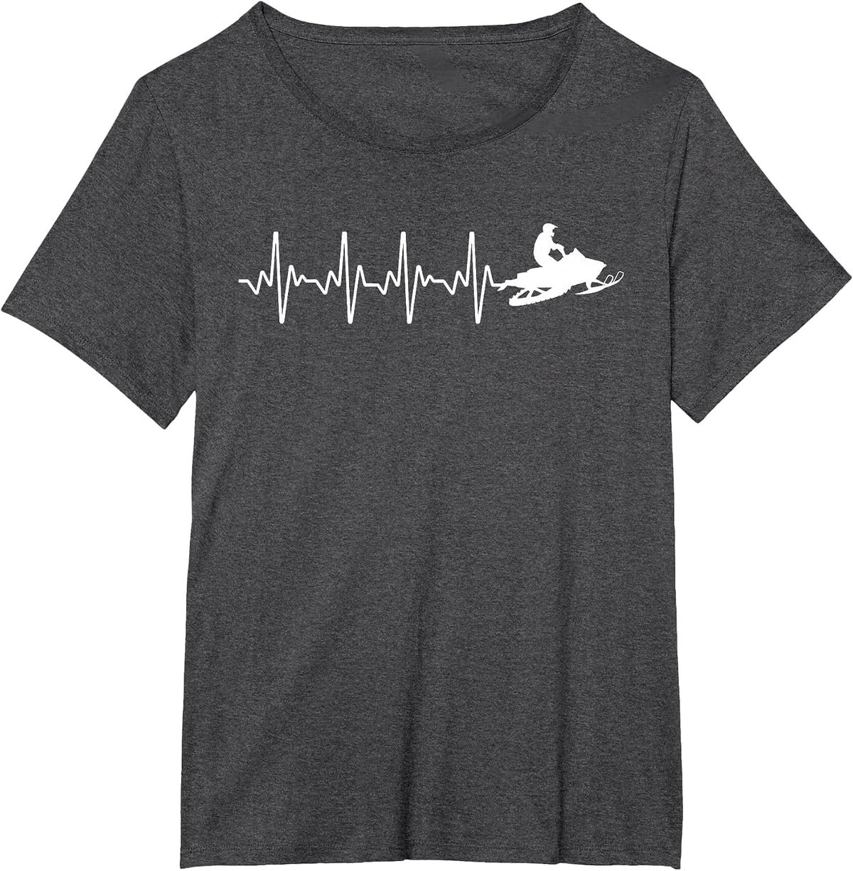 Snowmobile Art for Men Women Snowmobiling Snowmobile Lover T-Shirt - Dark Heather Grey
