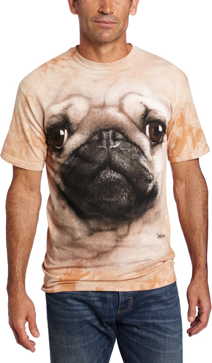 The Mountain Mens Bulldog Face T-Shirt - Tan