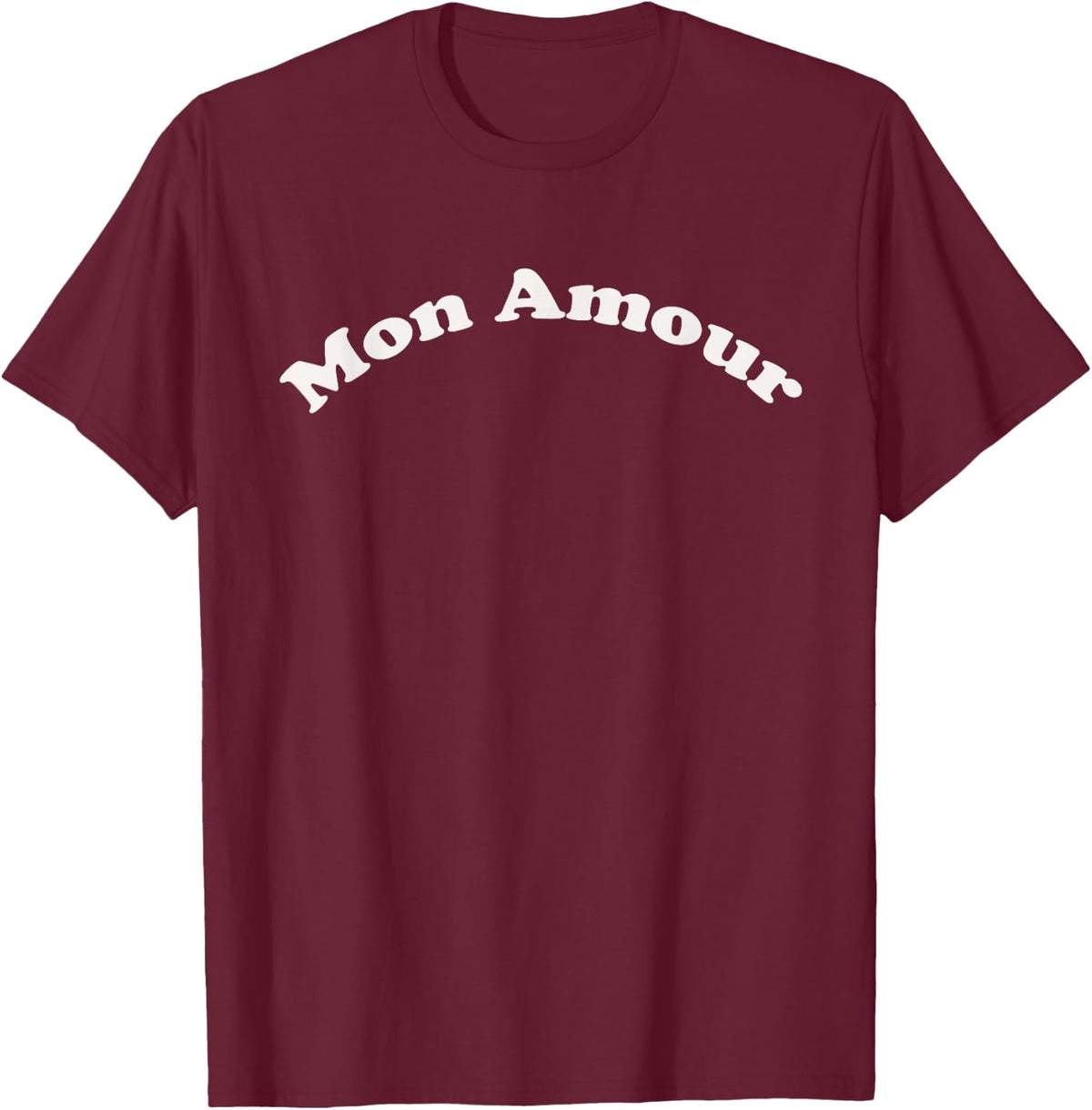 Mon Amour T-Shirt - Burgundy