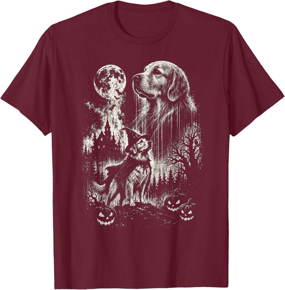 Spooky T-Shirt - Burgundy