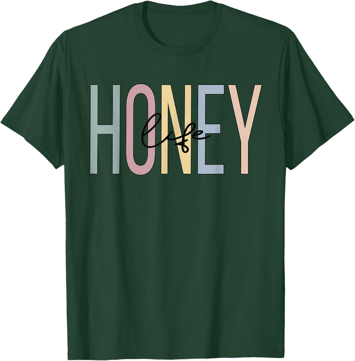 Honey Life Honey Grandma Boho Honey Grandmother T-Shirt - Dark Green
