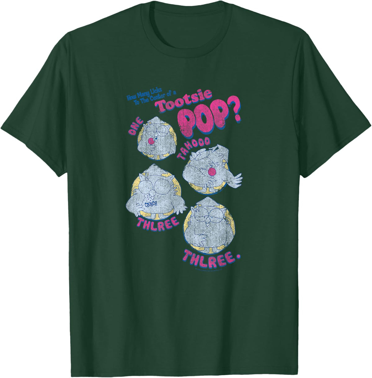 Tootsie Roll Tootsie Pop Three T-Shirt - Dark Green