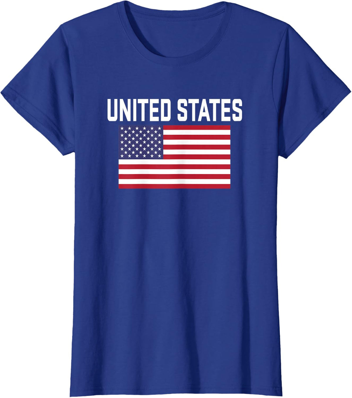 American Flag Cool Patriotic USA Flags Men Women T-Shirt - Royal Blue