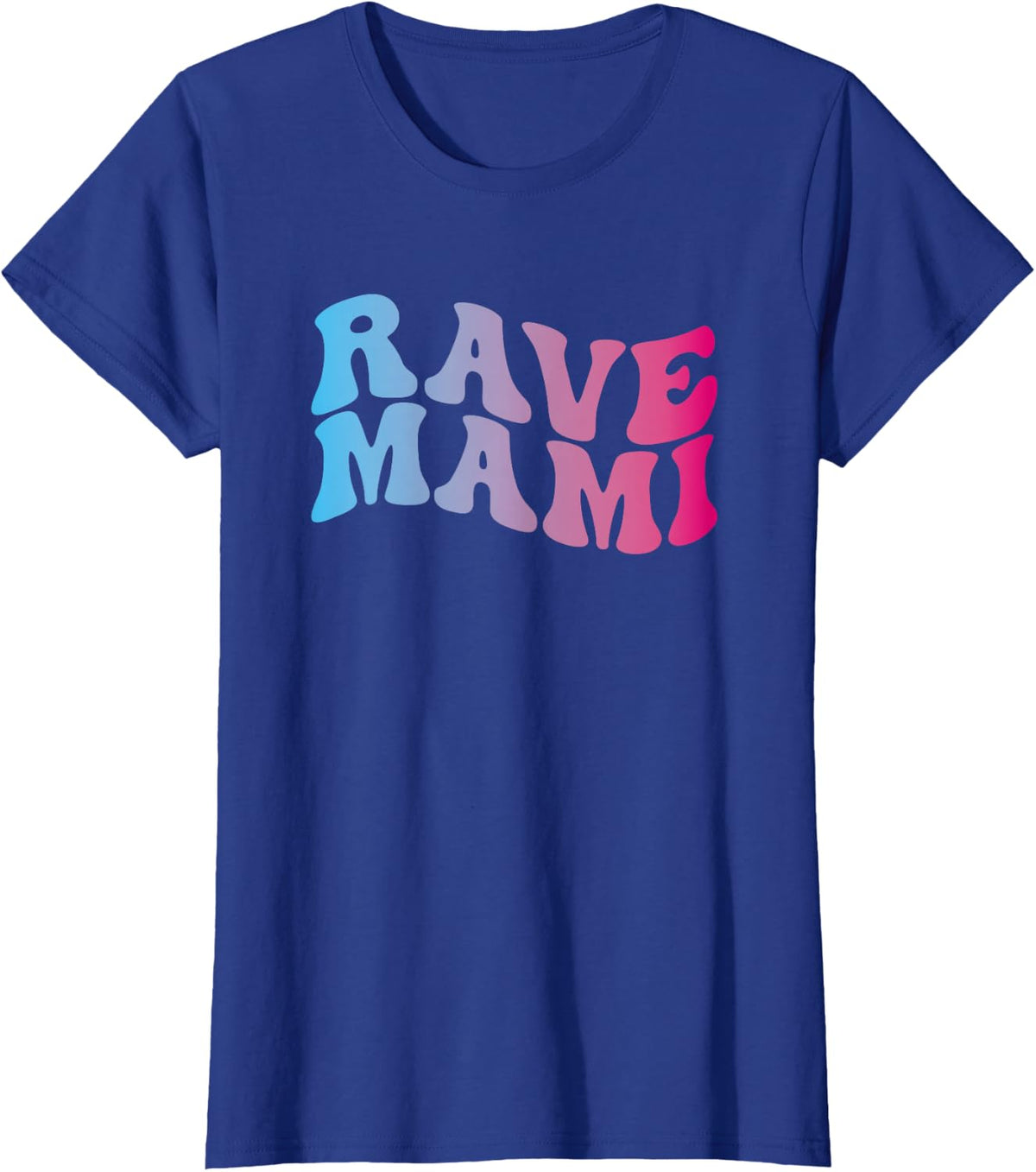 Rave Mami - EDM Music Festival Raver Mama Mother Groovy T-Shirt - Royal Blue