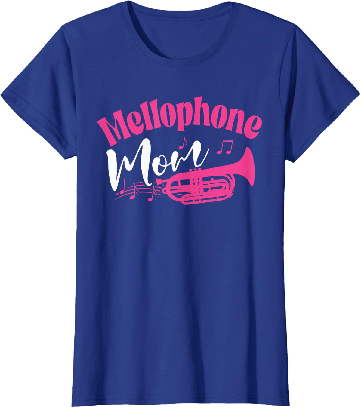 Mellophone Mom Marching Band For Women Mother Mama Player T-Shirt - Royal Blue
