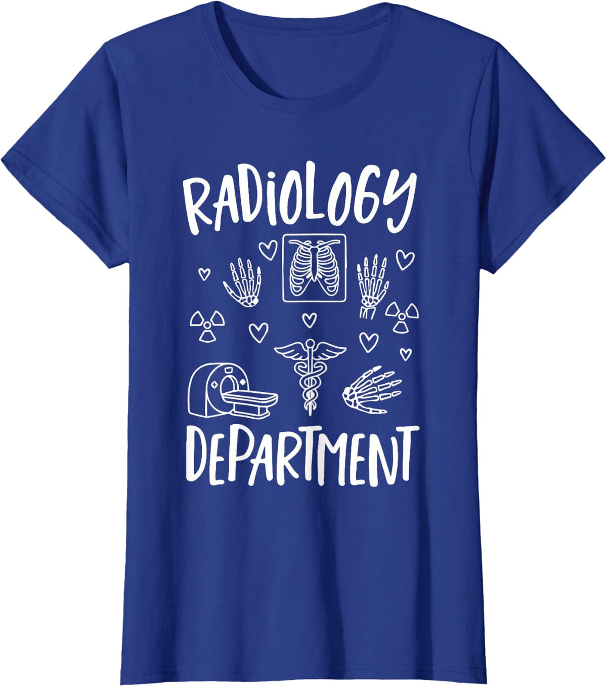 Radiology Department X-Ray Tech T-Shirt - Royal Blue
