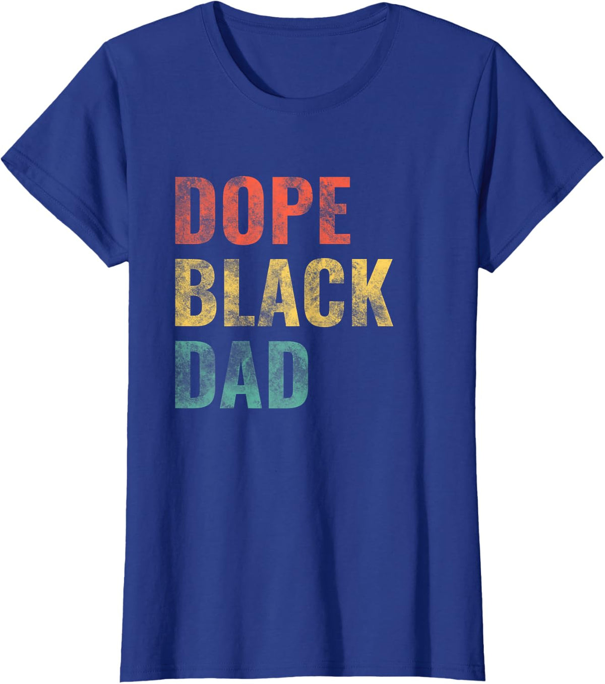Dope Black Dad T-Shirt - Royal Blue