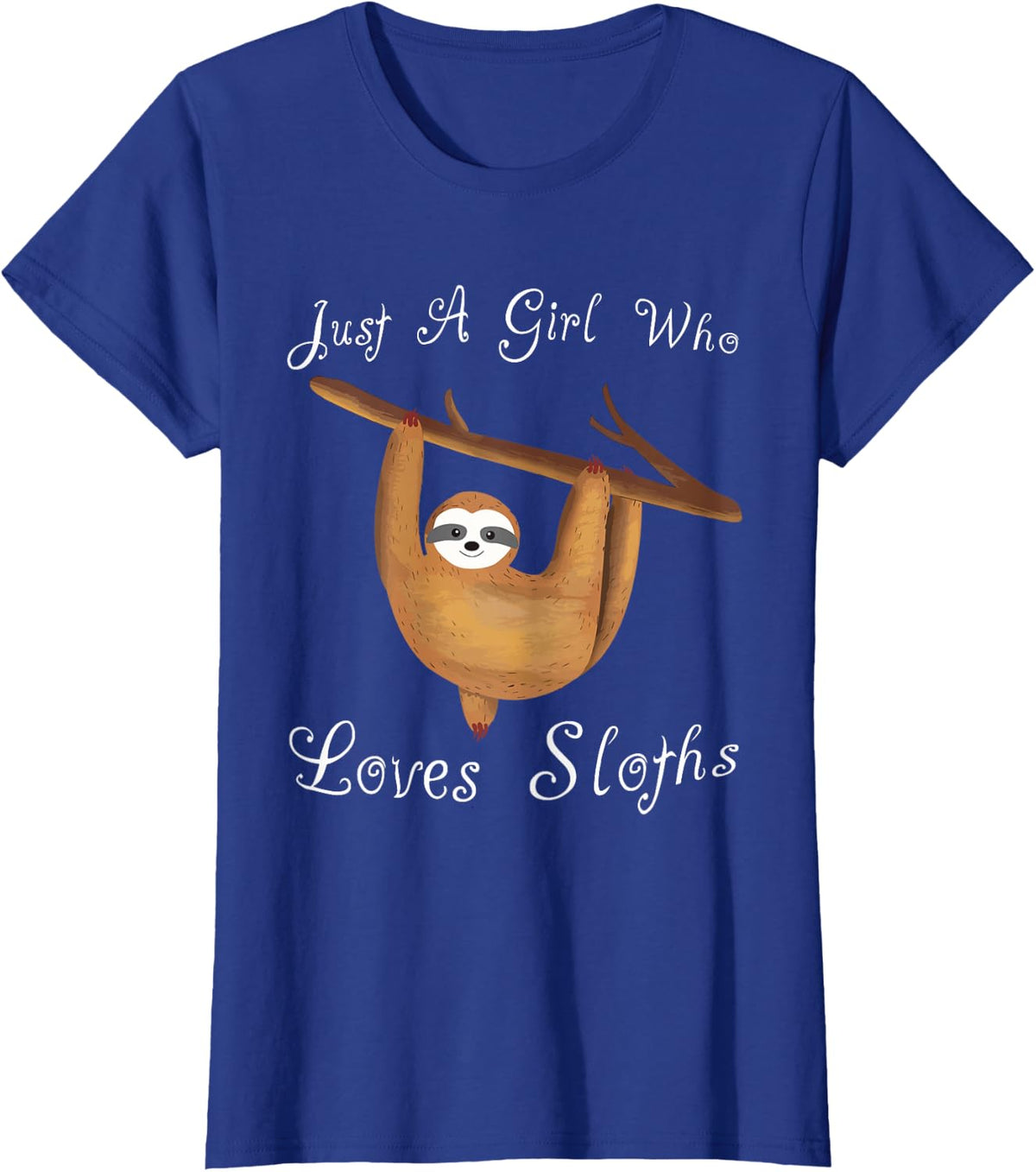 Sloth Lover Cute T-Shirt - Royal Blue
