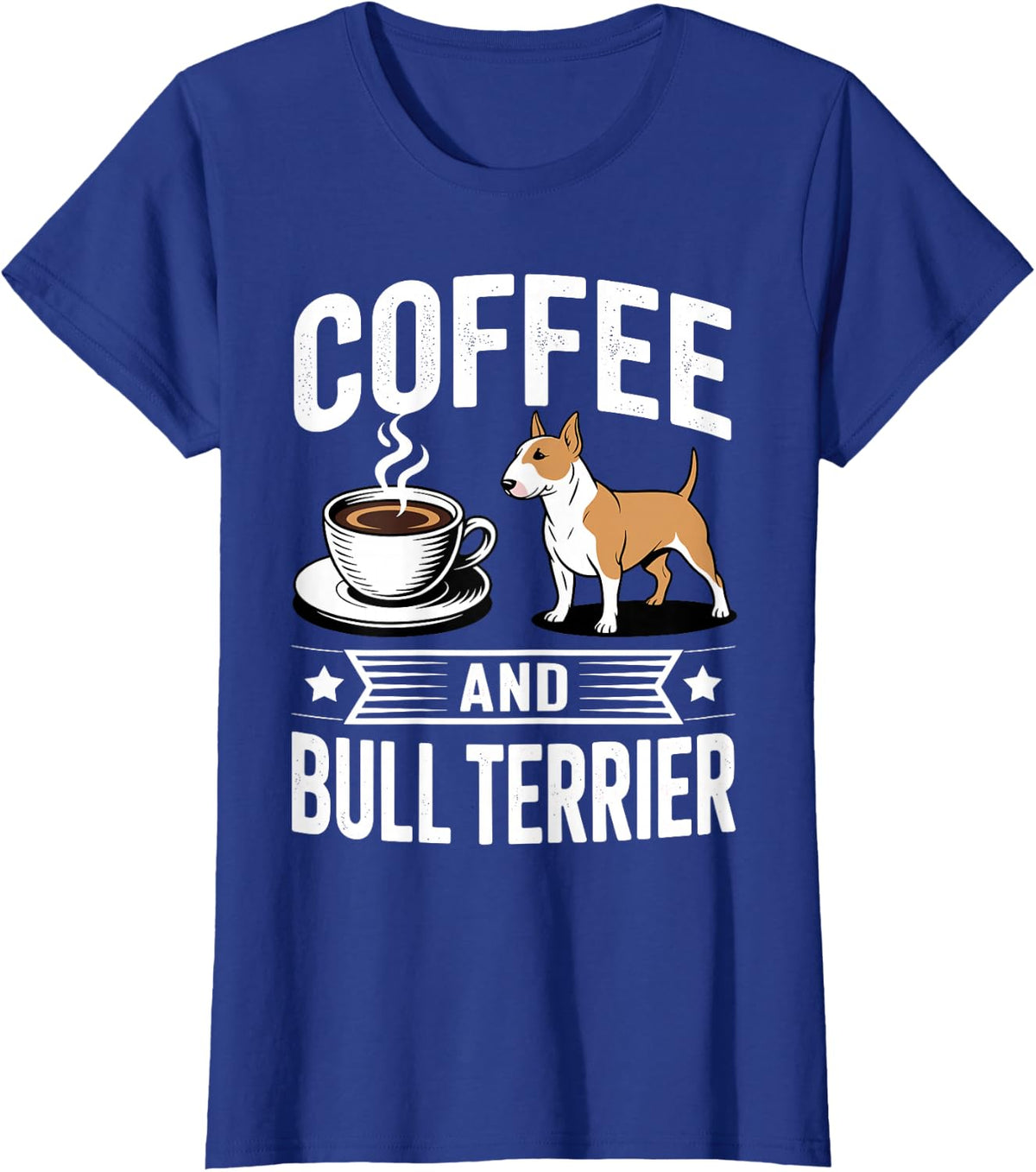 Bull Terrier Art for Men Women Bull Terrier Dog Lover T-Shirt - Royal Blue