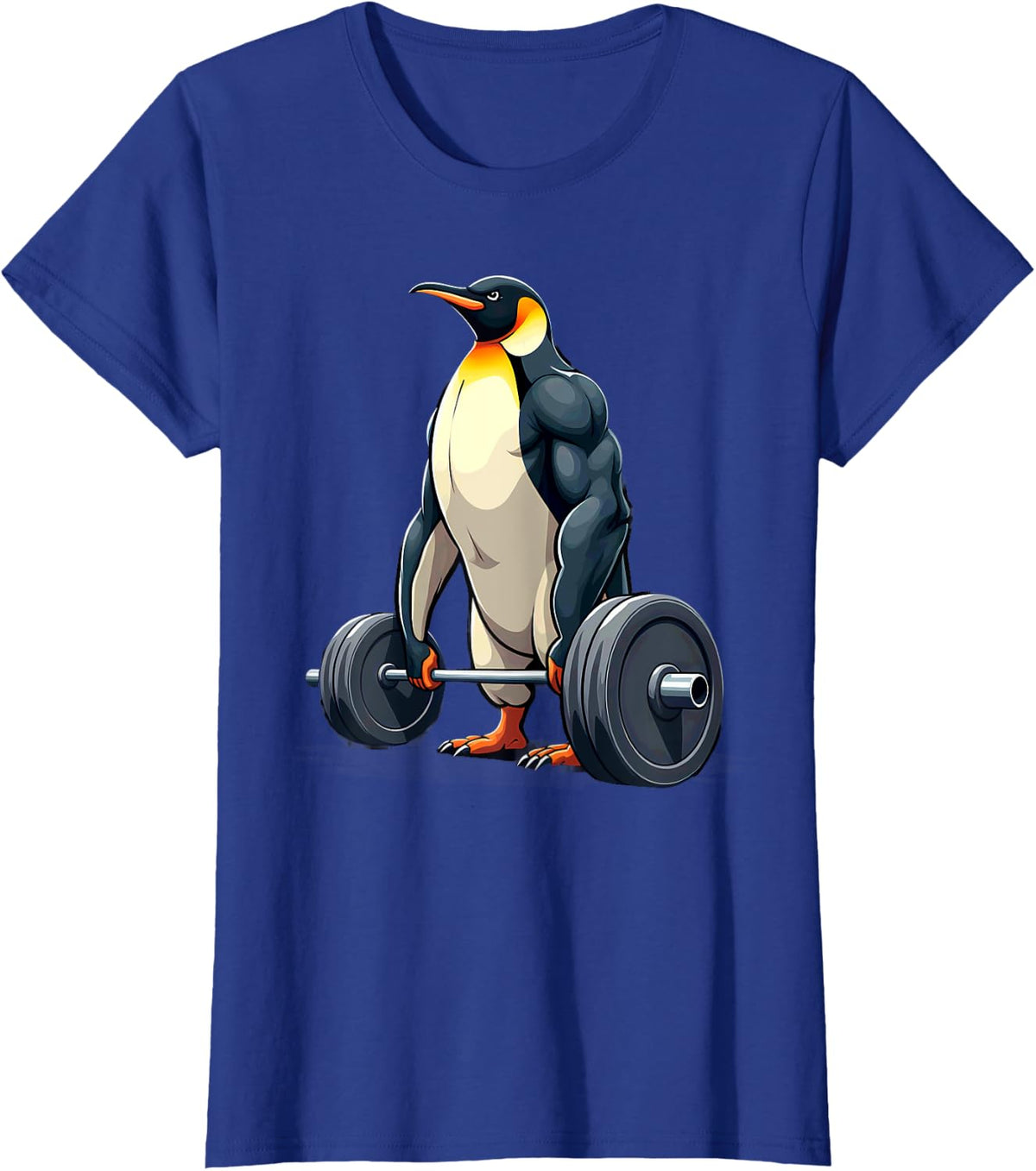 Workout Gym T-Shirt, Adults, Unisex, Short Sleeve, T-Shirt, Black, Small - Royal Blue