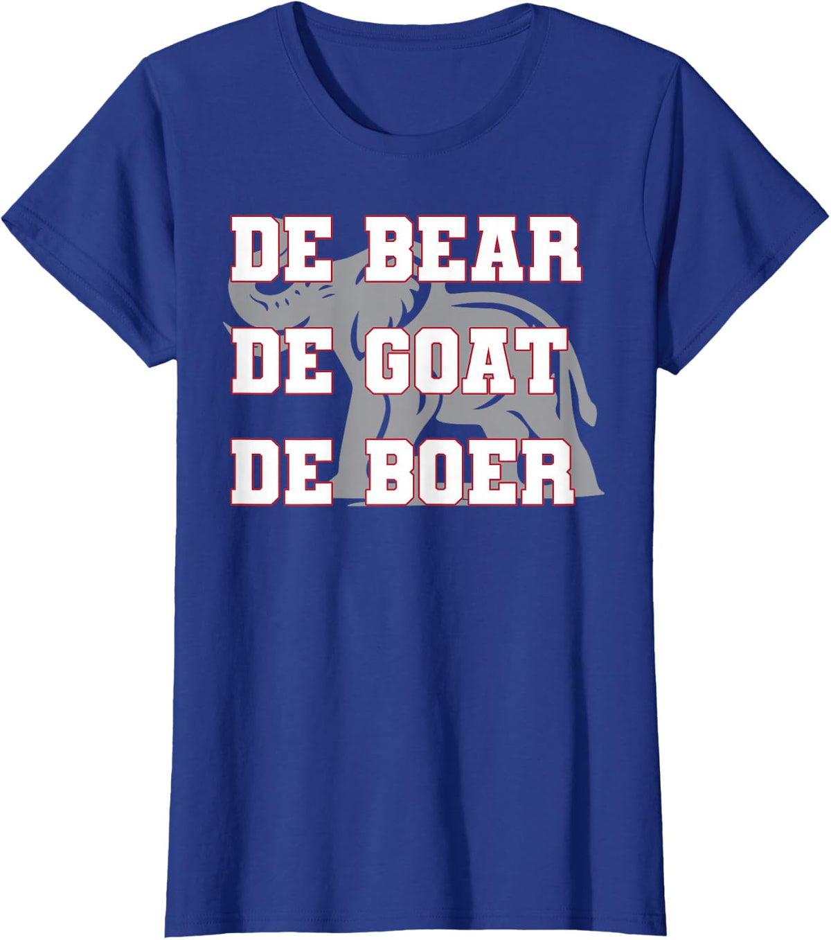 Elephant De Bear De Goat De Boer T-Shirt - Royal Blue