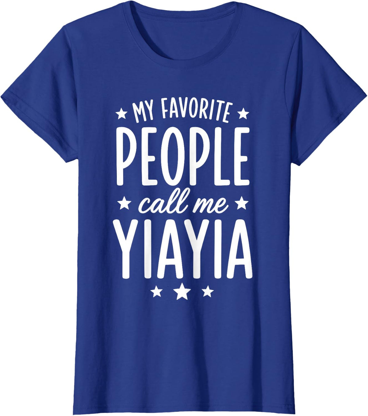 Yiayia Art for Grandma Nana Birthday from Grandkids Yiayia T-Shirt - Royal Blue