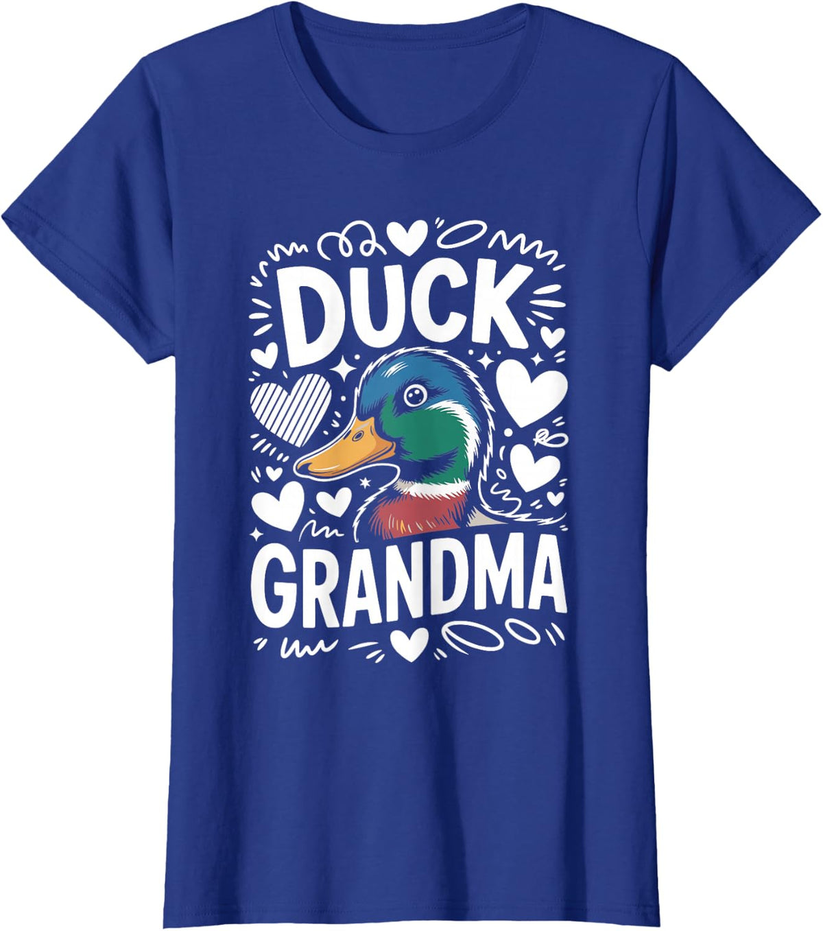 Duck Grandma Grandmother T-Shirt - Royal Blue