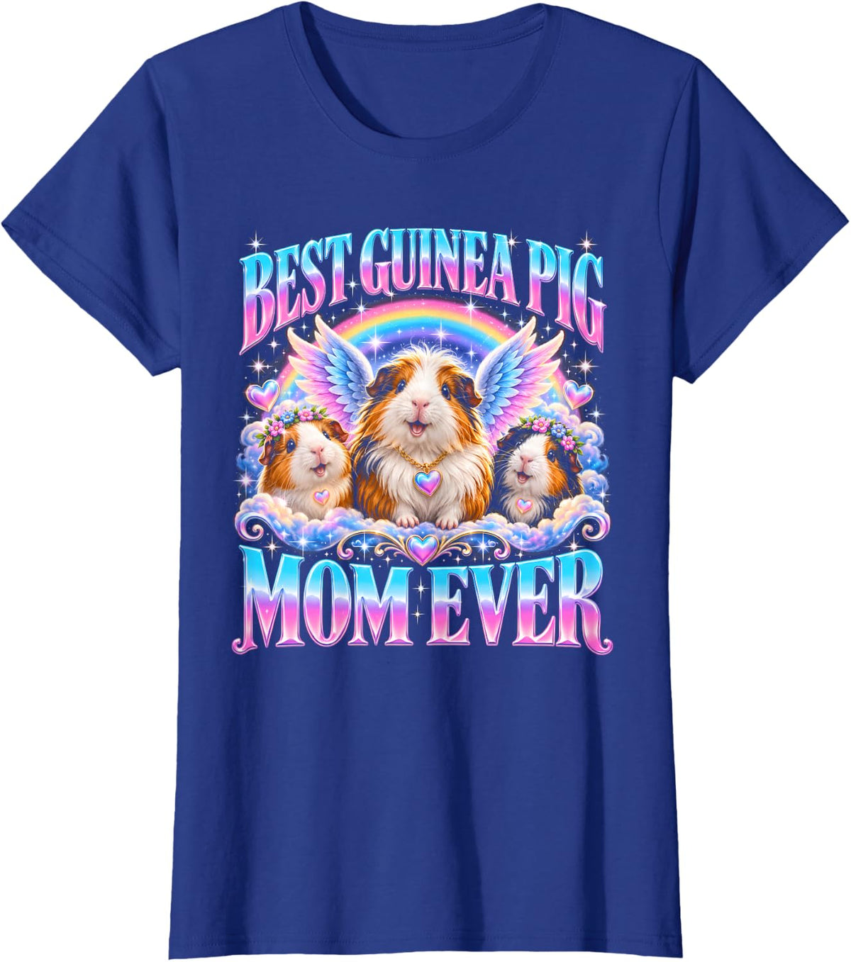Best Guinea Pig Mom Ever Cavy Lover T-Shirt - Royal Blue