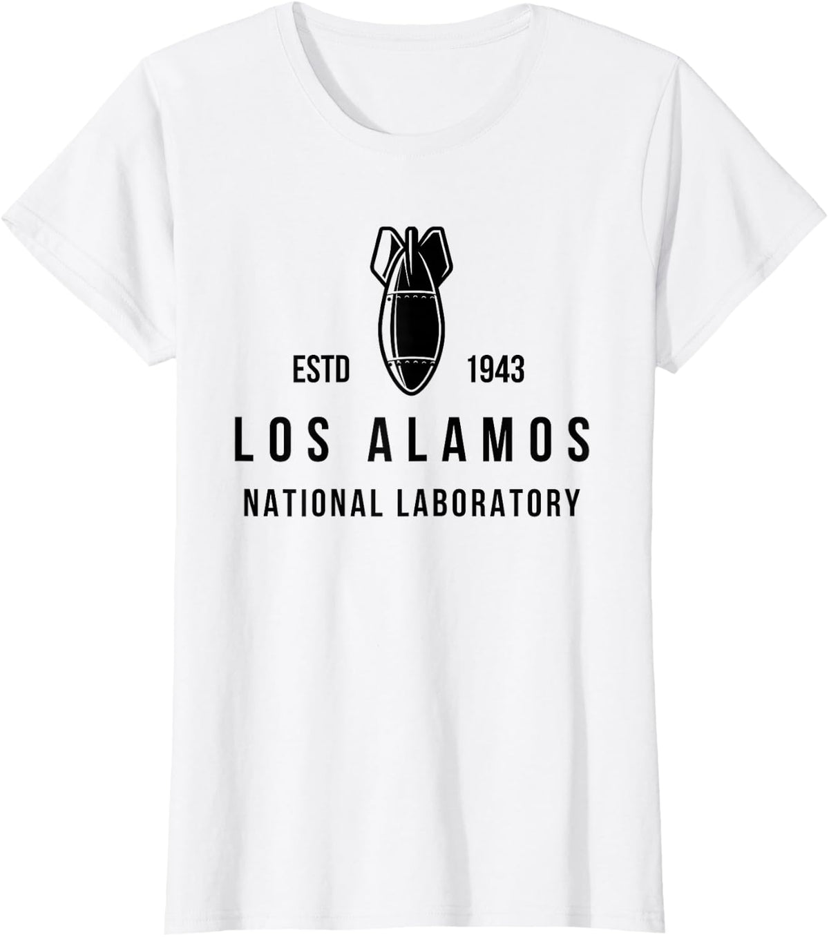 Los Alamos National Laboratory Estd 1945 Atomic Bomb T-Shirt - White