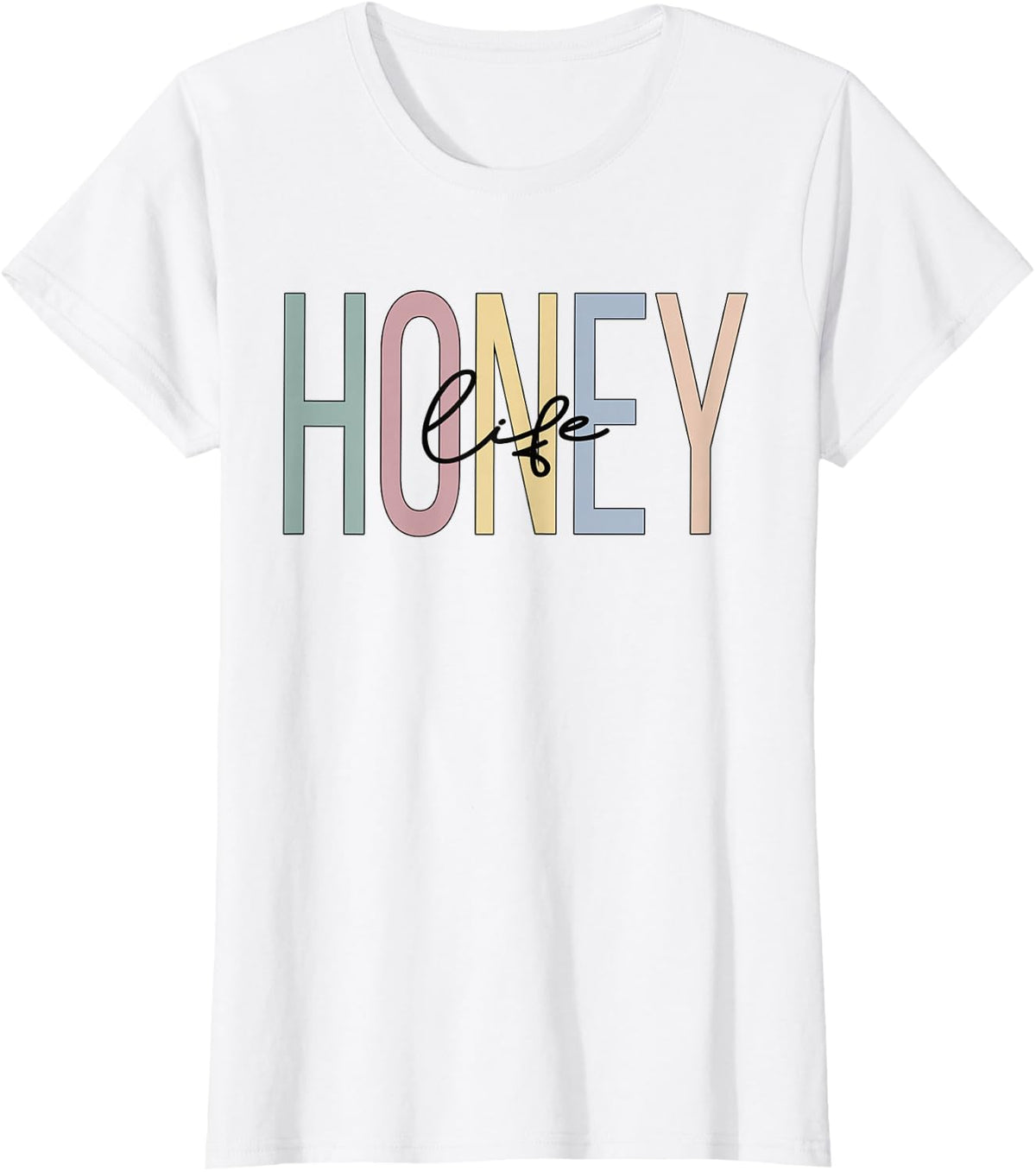 Honey Life Honey Grandma Boho Honey Grandmother T-Shirt - White