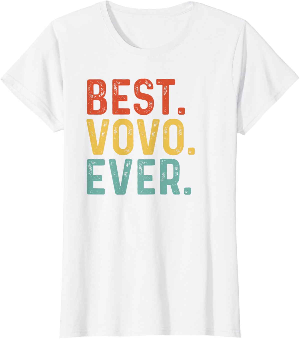 Best Vovo Ever Retro Vintage Unique Gifts for Vovo T-Shirt - White