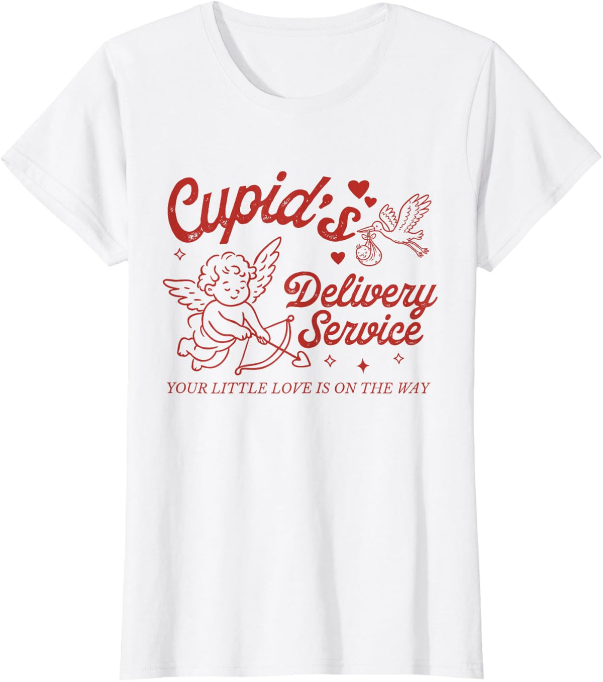 Labor and Delivery Valentine's Day Midwife Doula Obstetrics T-Shirt - White