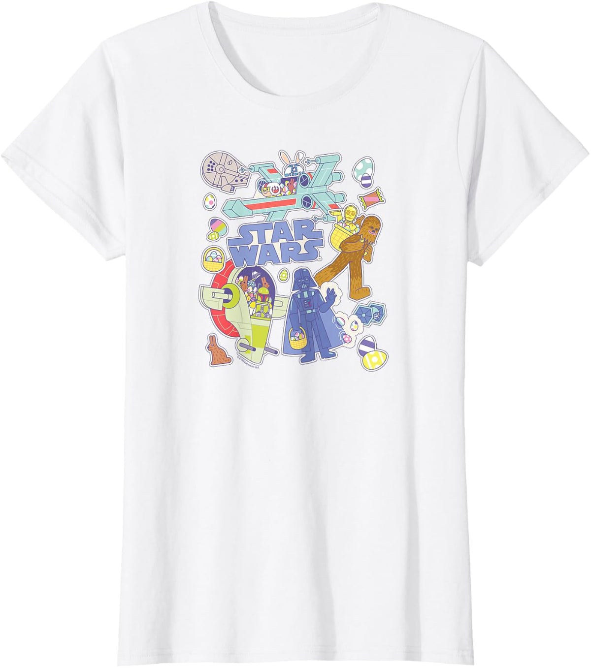 Easter Stickers T-Shirt - White