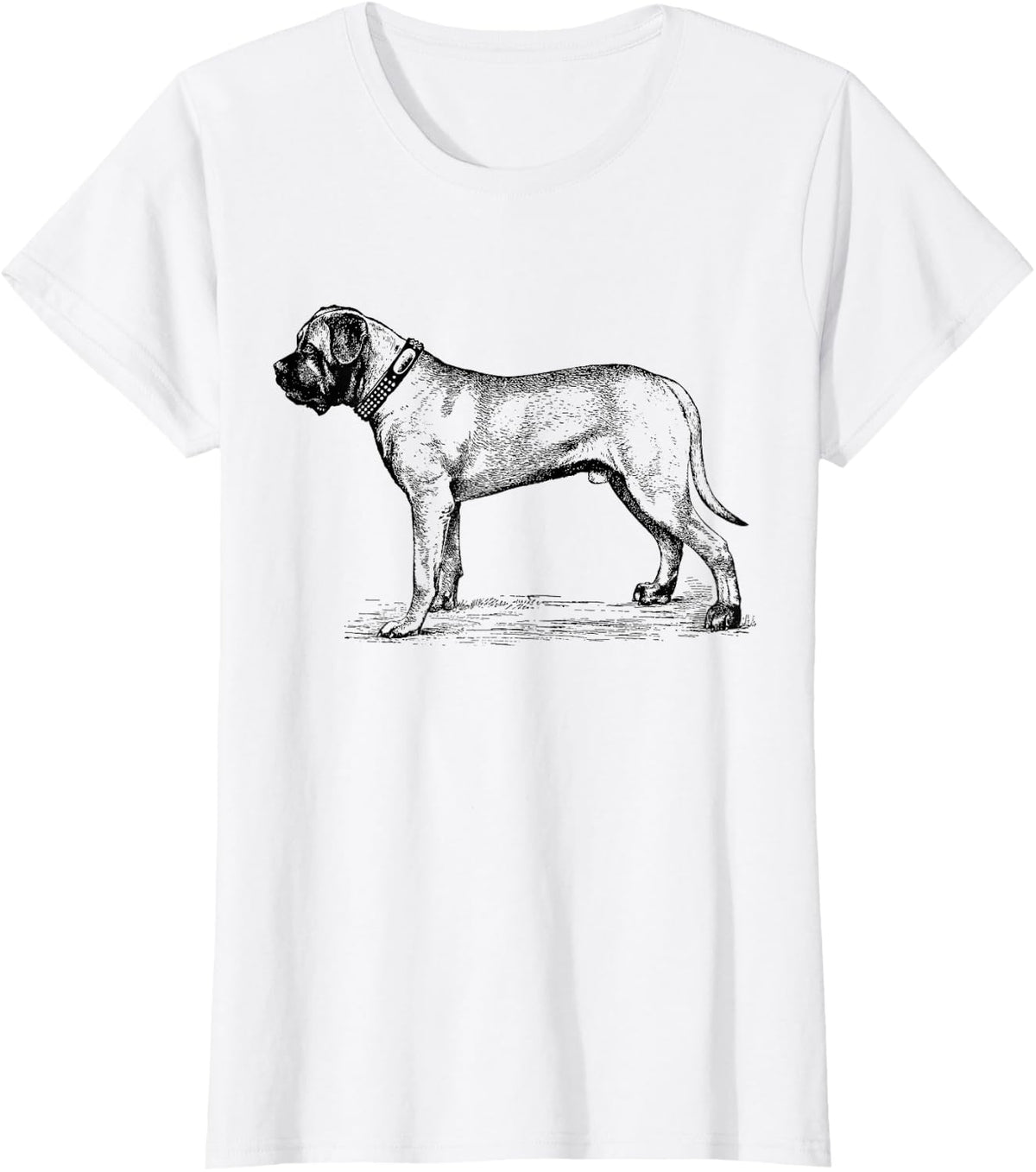 English Mastiff Dog T-Shirt - White