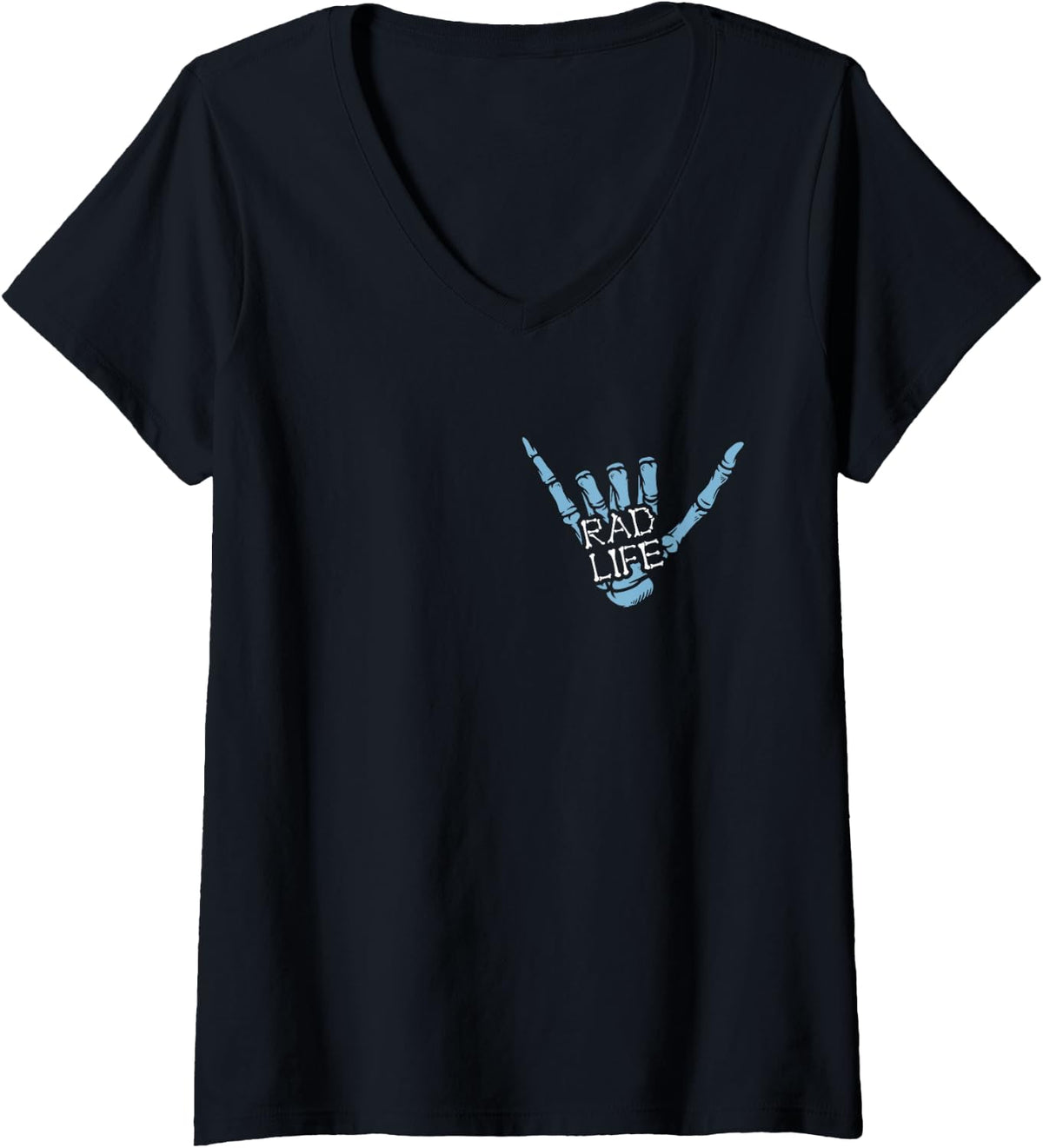 Women's Rad Life Rad Tech Radiology Tech Radiology Technologist V-Neck T-Shirt - Black
