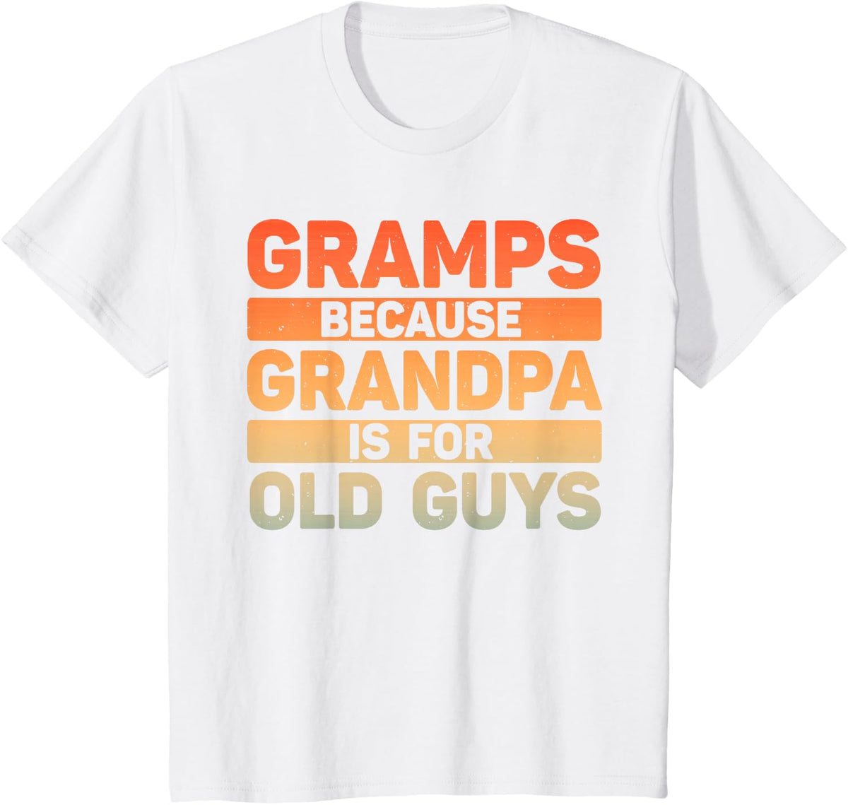 Gramps Design for Grandpa from Grandkids Father's Day Gramps T-Shirt - White
