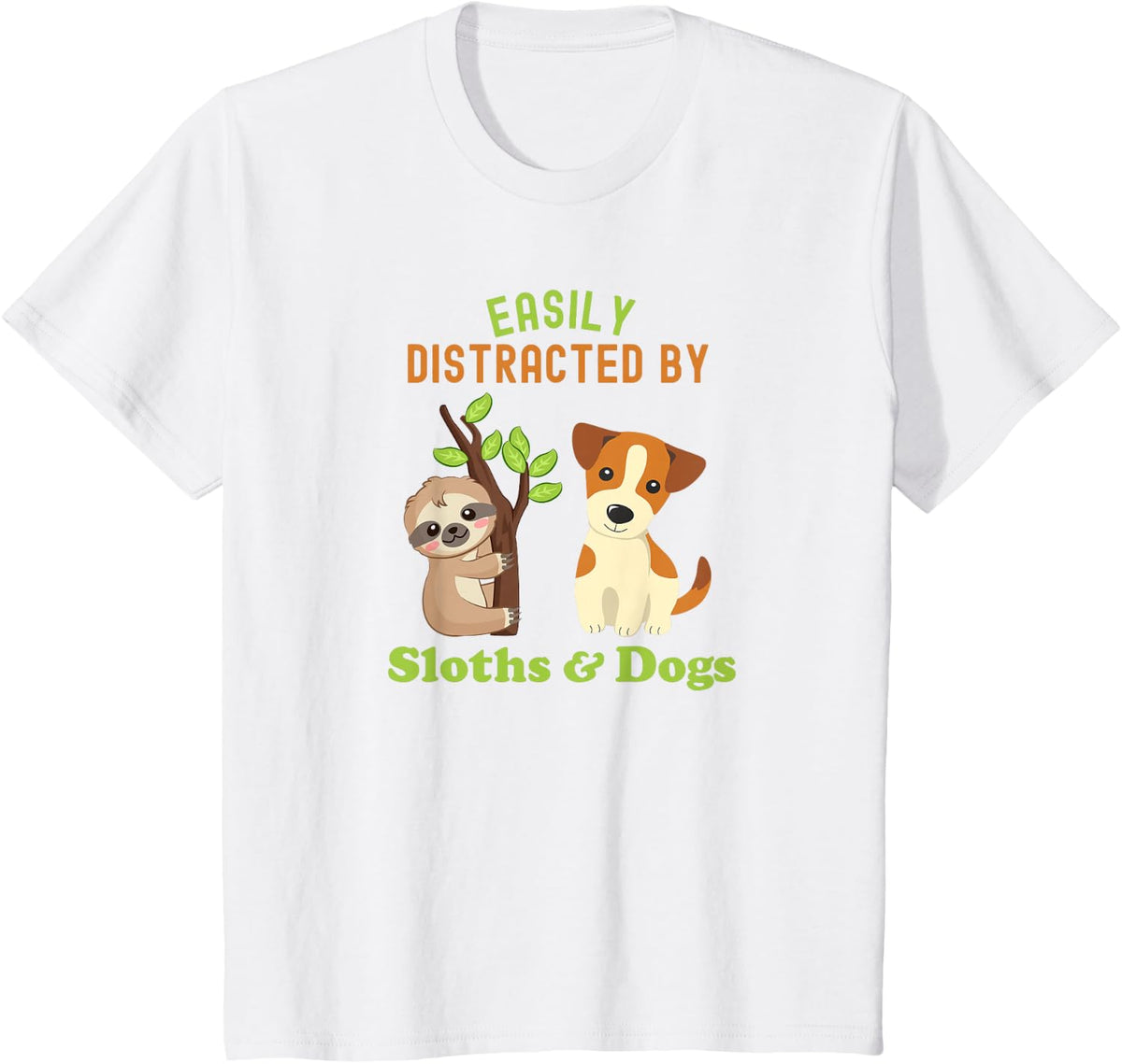 Easy to distract from sloths and dogs. T-Shirt - White