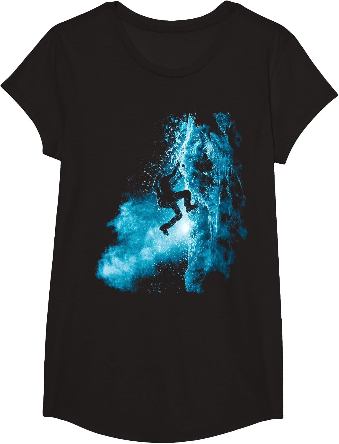 Motif Climbing T-Shirt - Girls Black