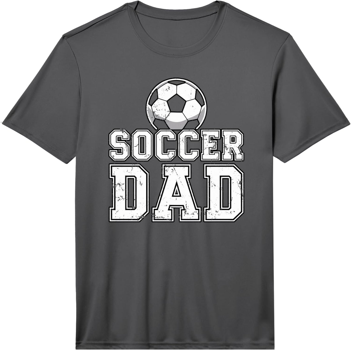 Mens Soccer Dad for Men Performance T-Shirt - Asphalt Grey