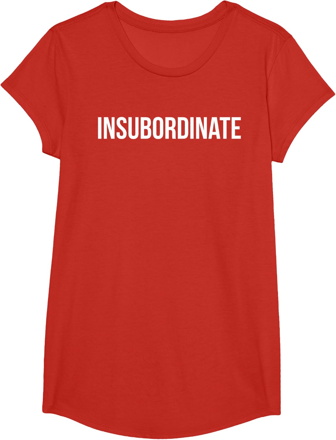 Insubordinate T-shirt T-Shirt - Girls Red