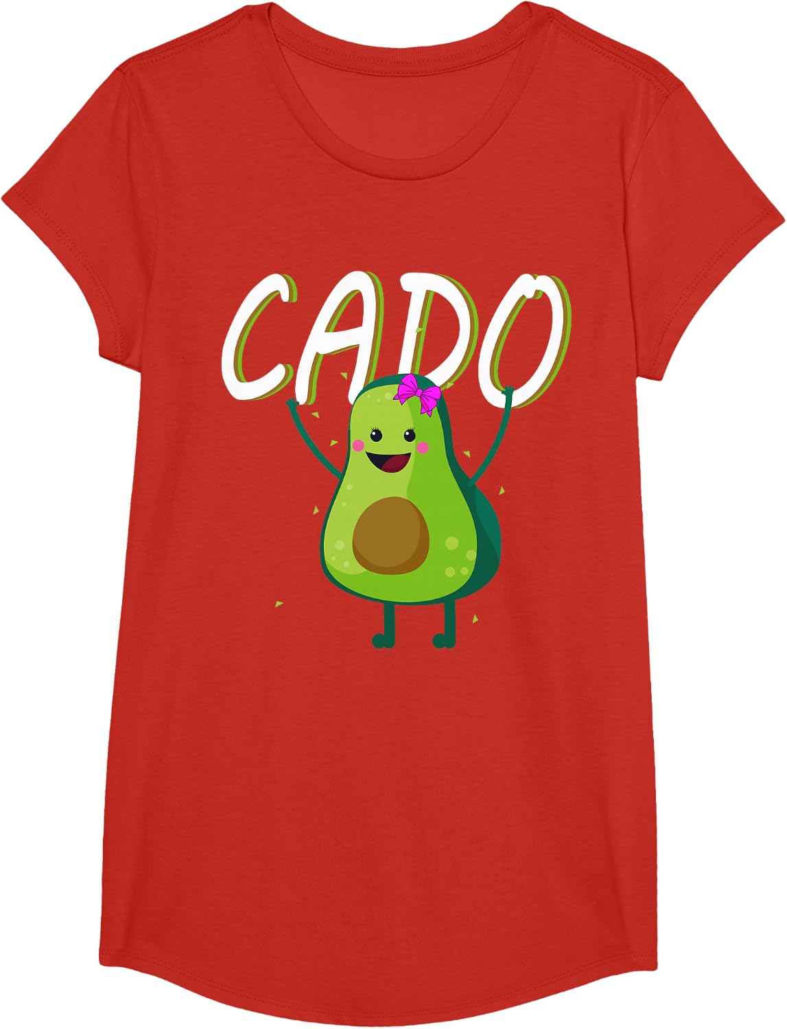 Avocado Vegan Vegetarian for Couples Partner Gift Vegan T-Shirt - Girls Red