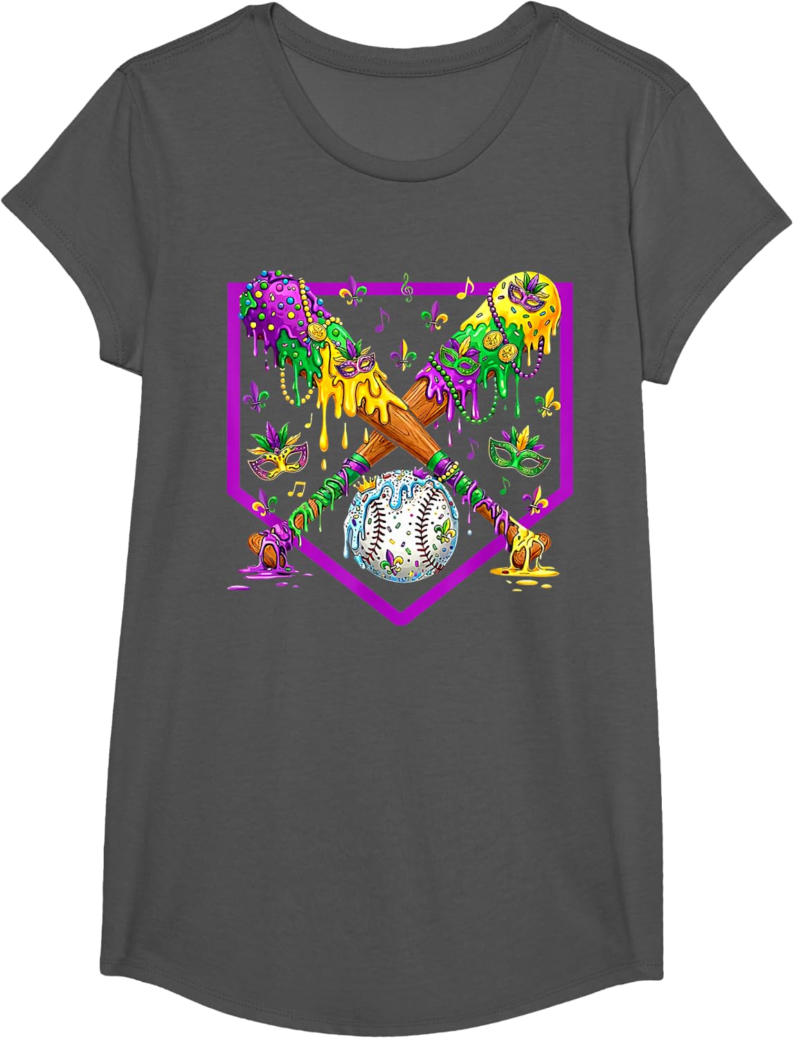 Drip Boys T-Shirt - Girls Asphalt Grey
