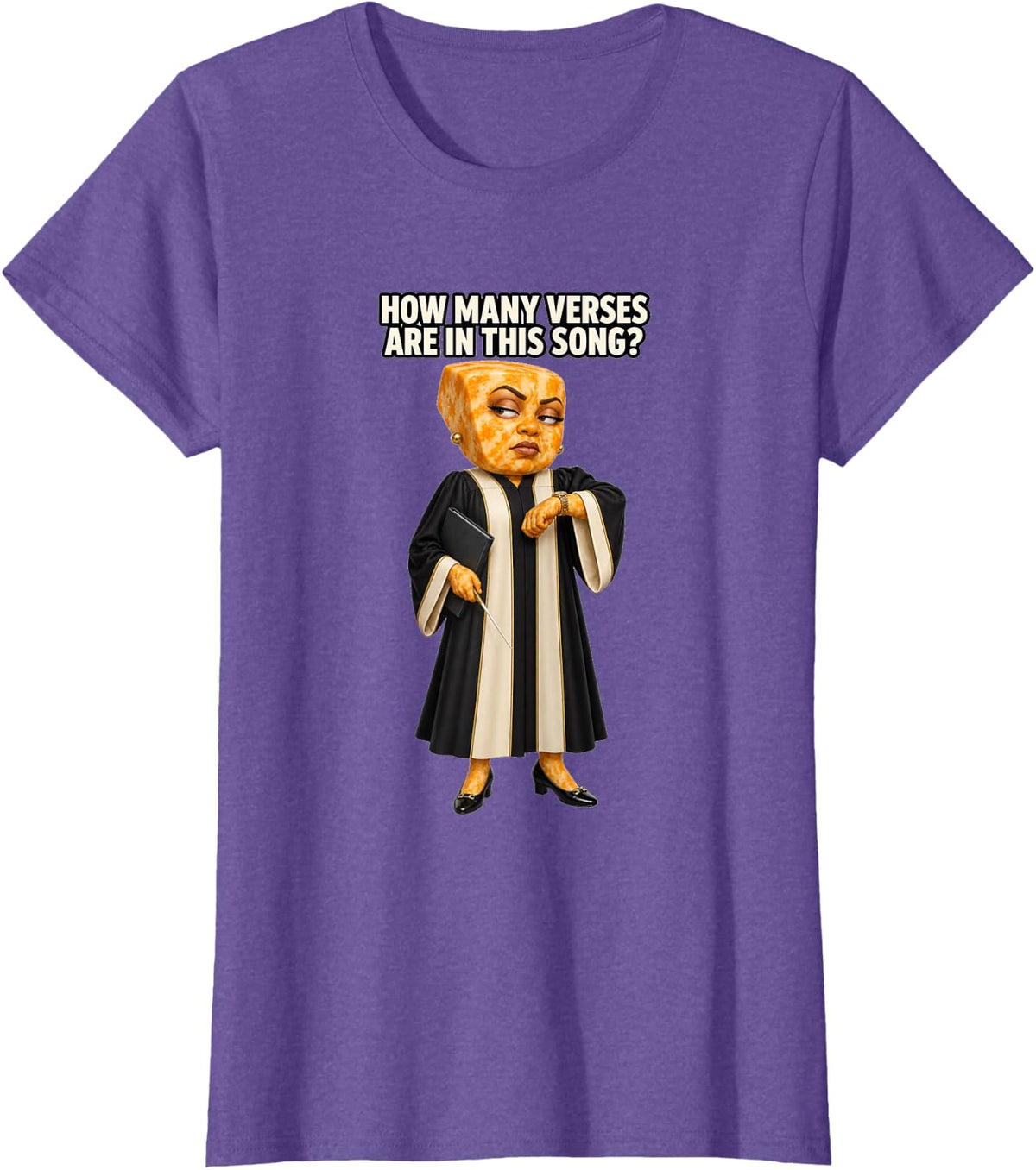 Choir Director-The Little Cheeses T-Shirt - Purple Heather