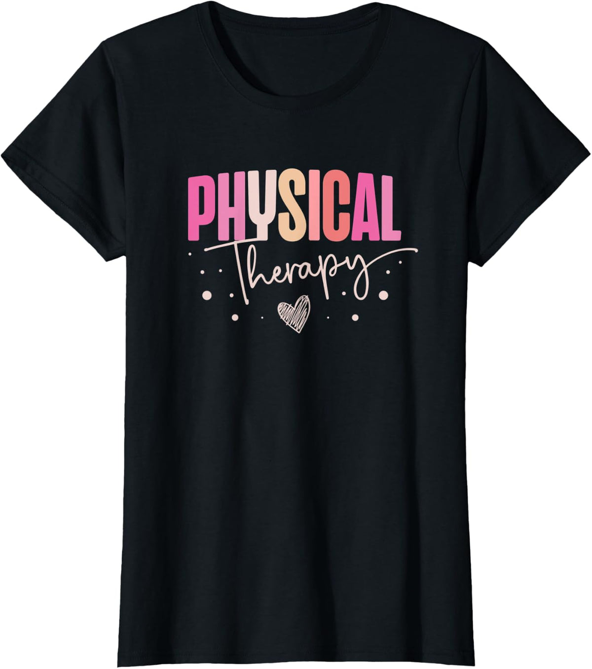 Physical Therapy Groovy Physical Therapist PT T-Shirt - Black