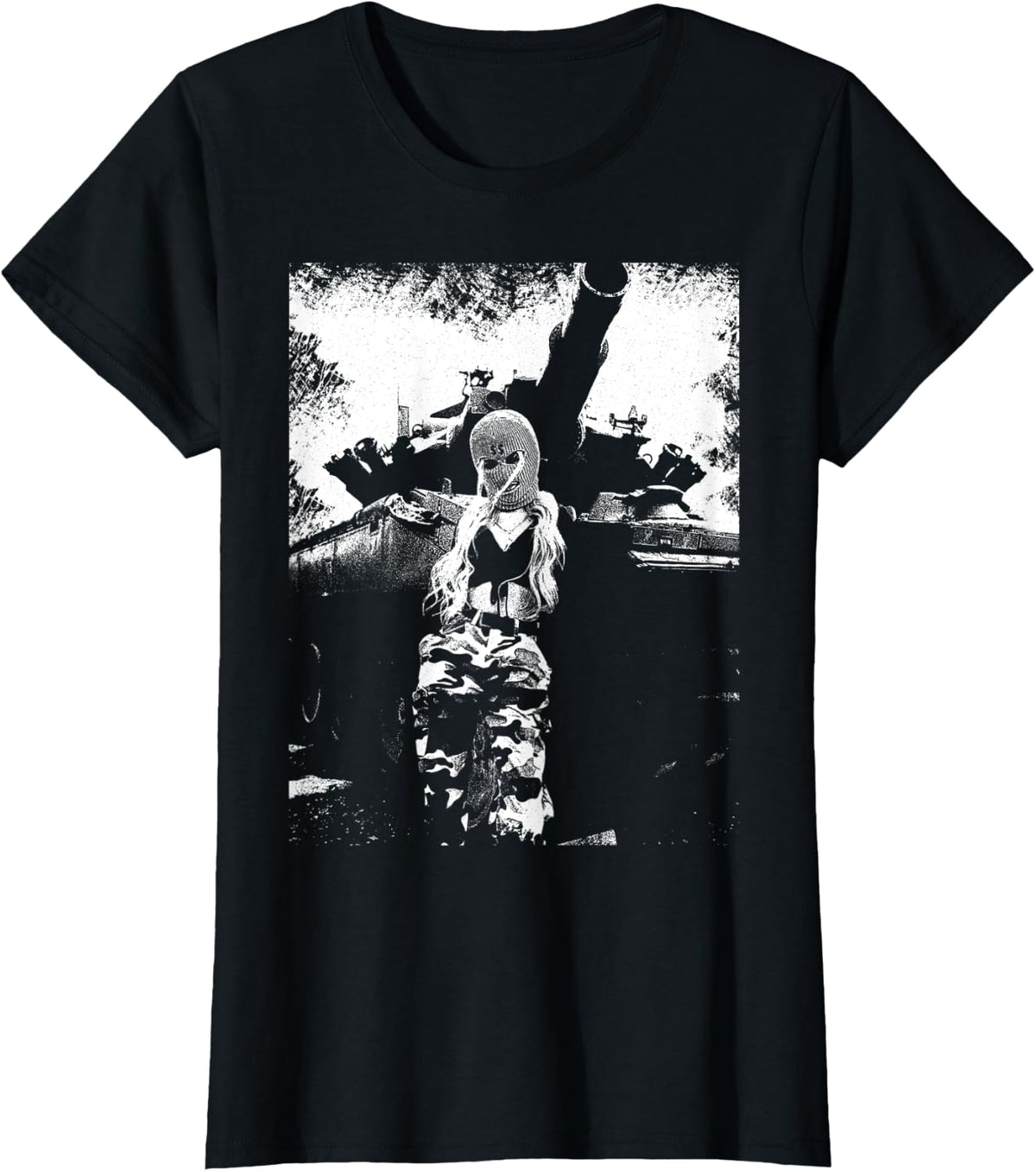 Punk Streetwear Aesthetic Skins Trendy Vintage Rave Graphic T-Shirt - Black
