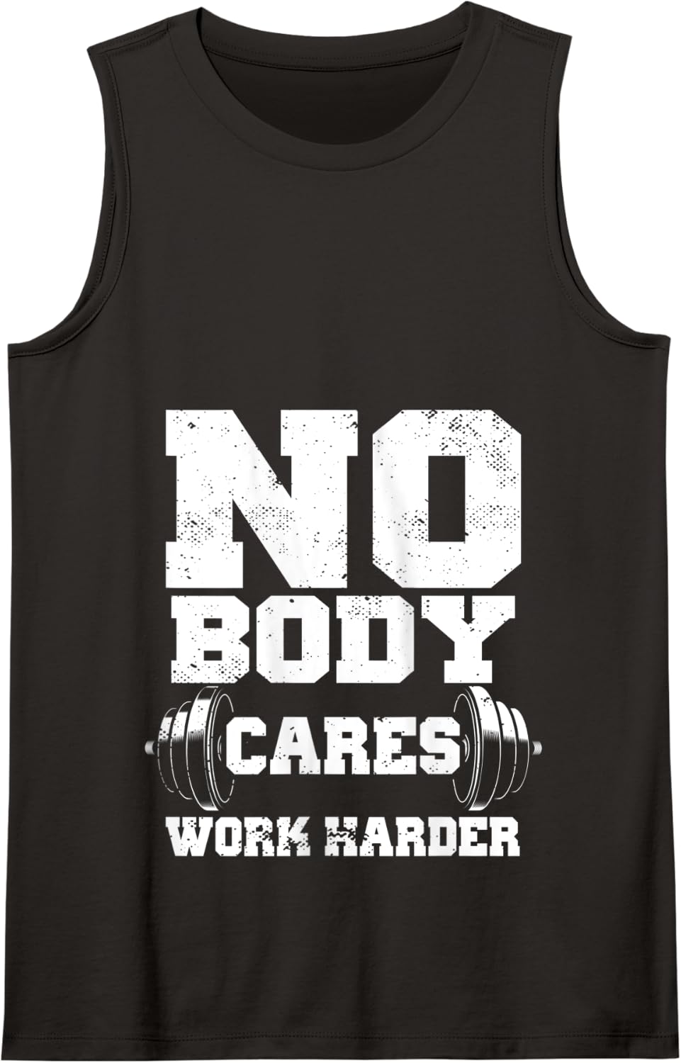 No body cares work harder weightlifting powerlifting Tank Top - Black