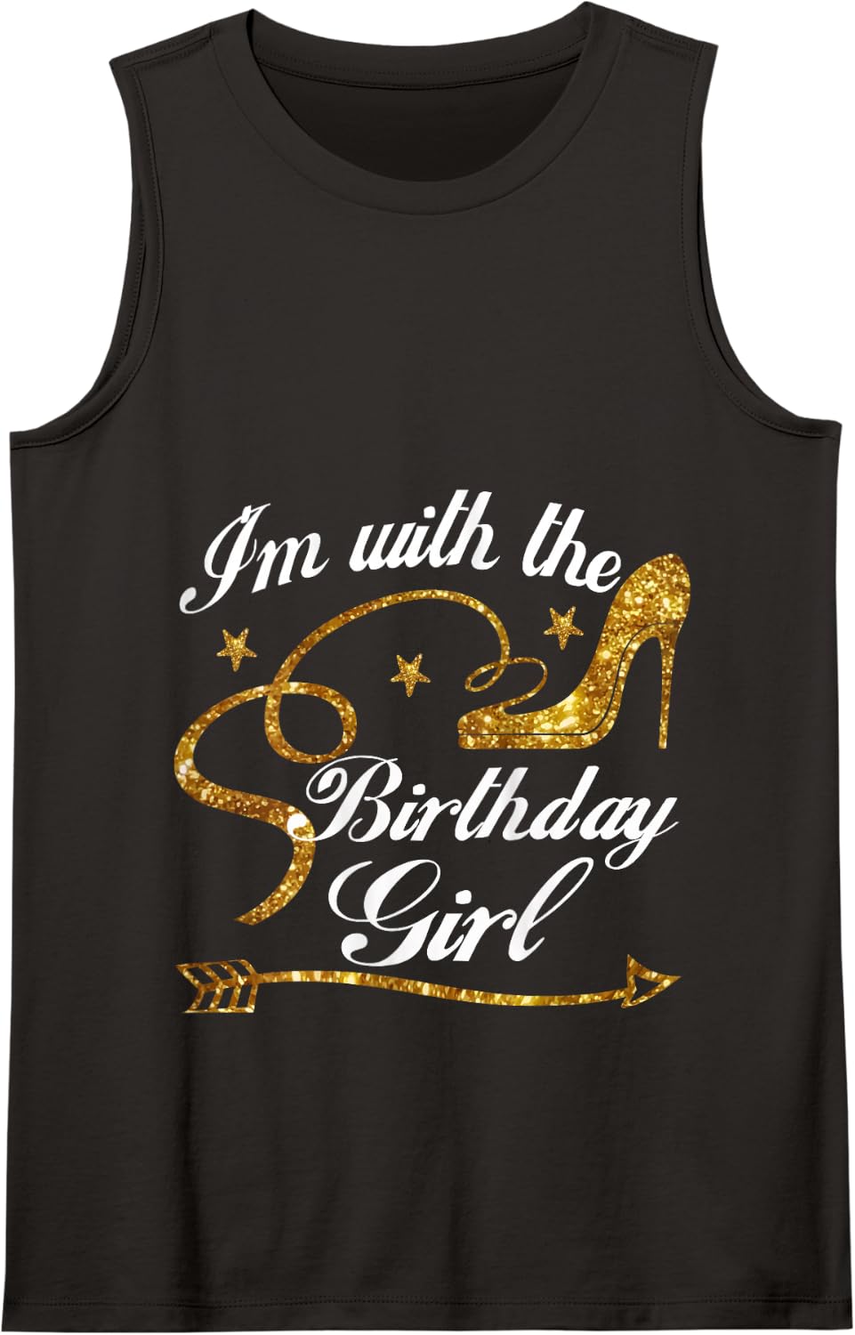 I'm with The Birthday Girl Shirt Birthday Squad Party Gifts Tank Top - Black