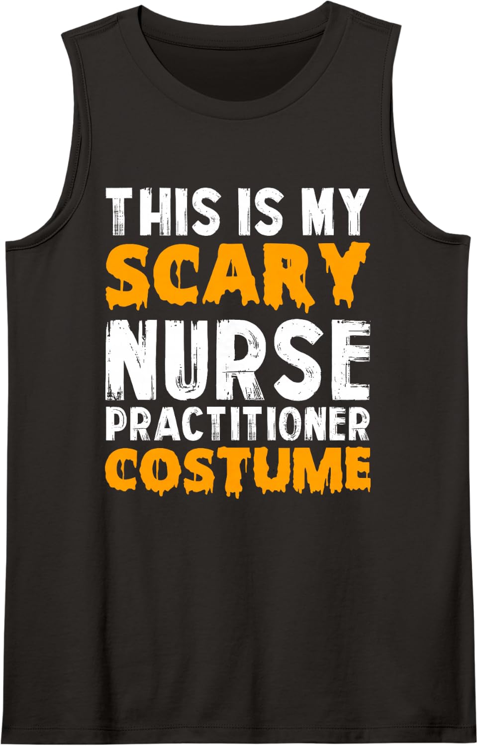 This is My Scary Nurse Practitioner Costume Halloween Nurse Sleeveless Tank Top - Black