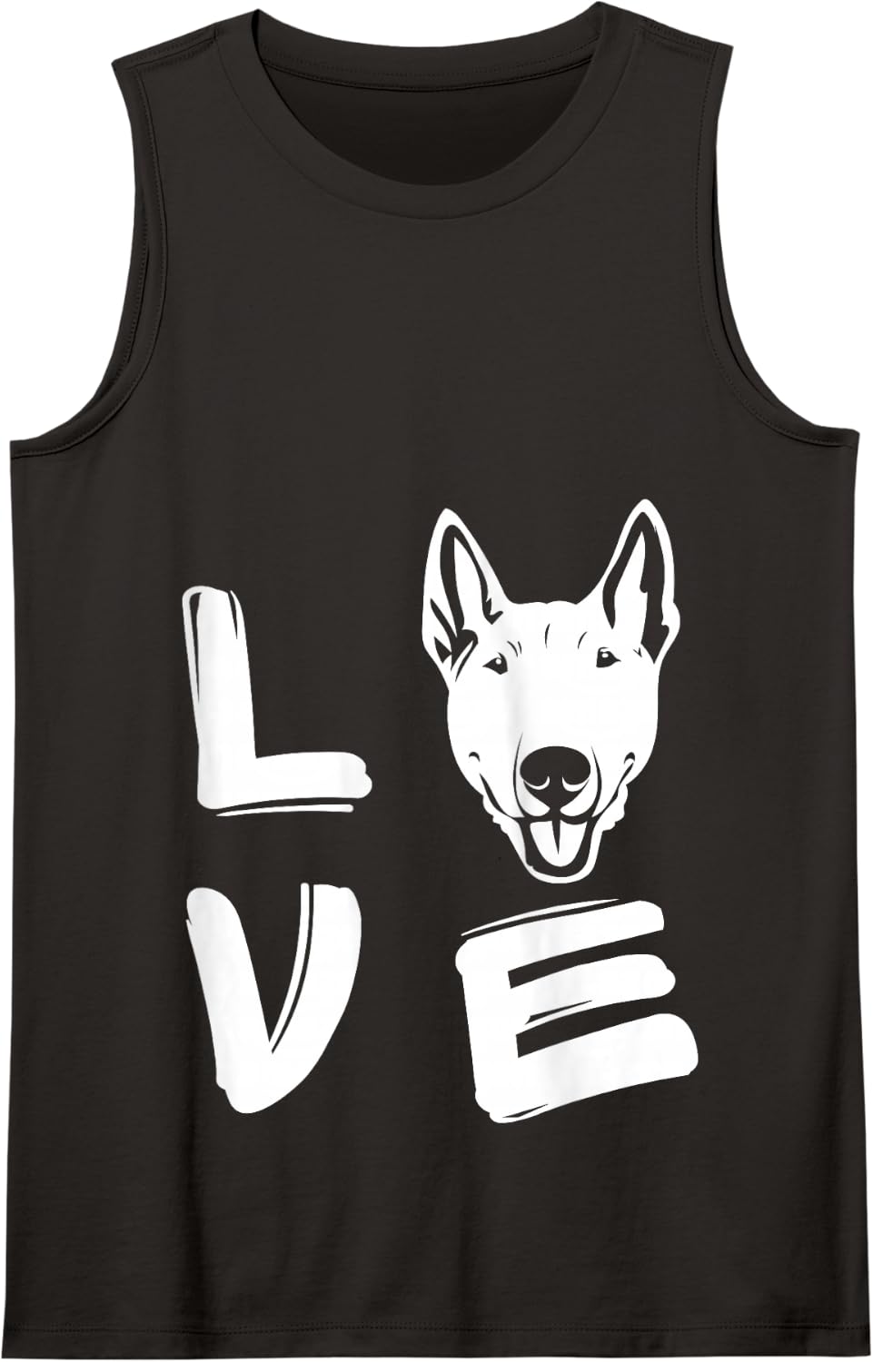 Love Bull Terrier Tank Top - Black