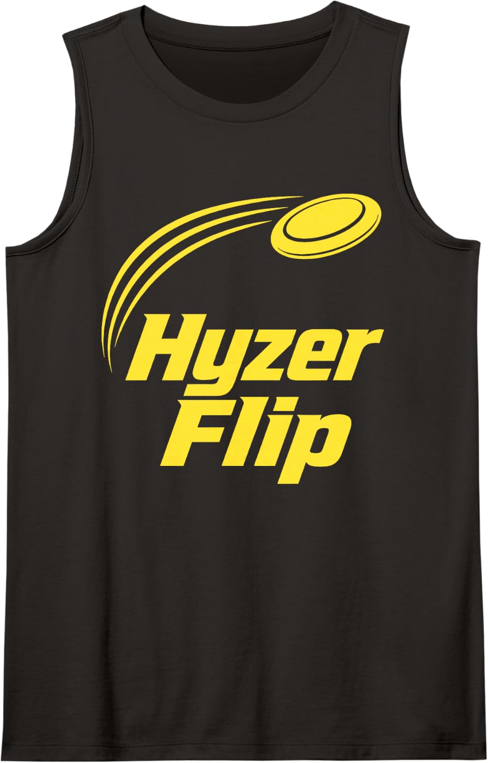 Hyzer Flip Disc Golf Thrower Sleeveless Tank Top - Black