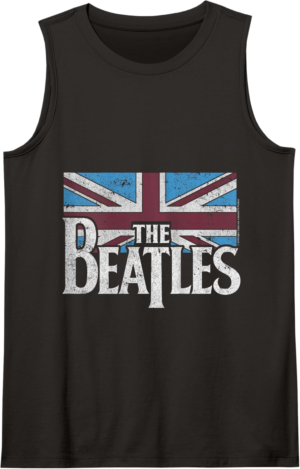 The Beatles Logo Tank Top - Black