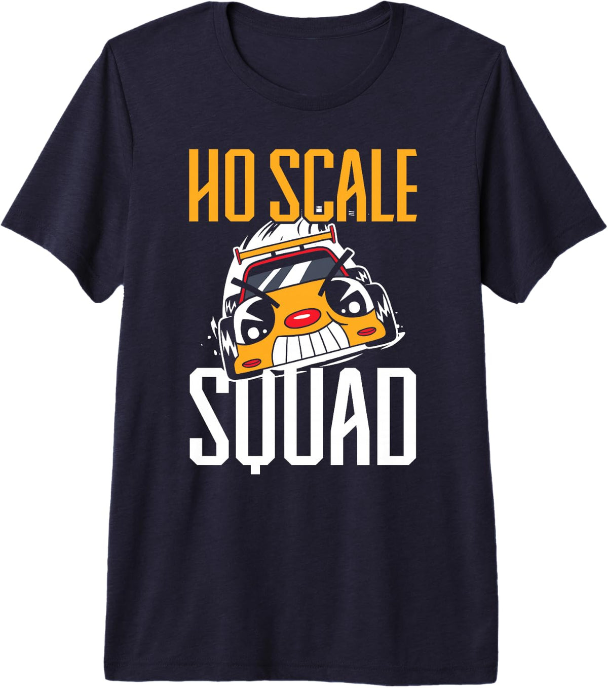 HO Scale Squad Slot Car Racing Premium Tri-Blend T-Shirt - Navy Blue
