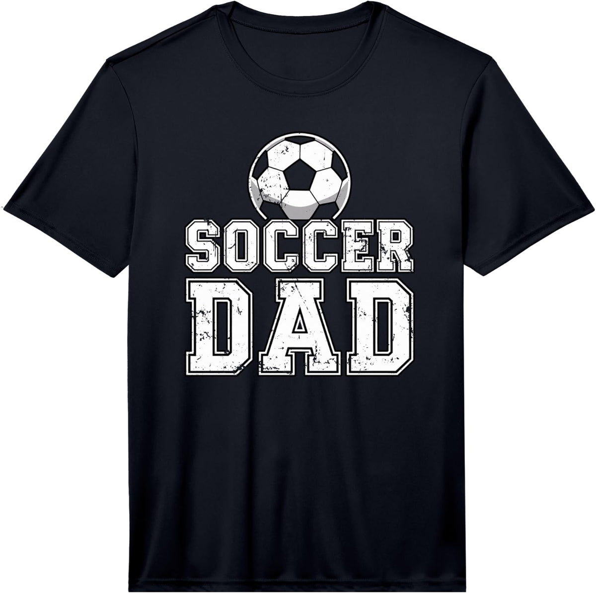 Mens Soccer Dad for Men Performance T-Shirt - Black