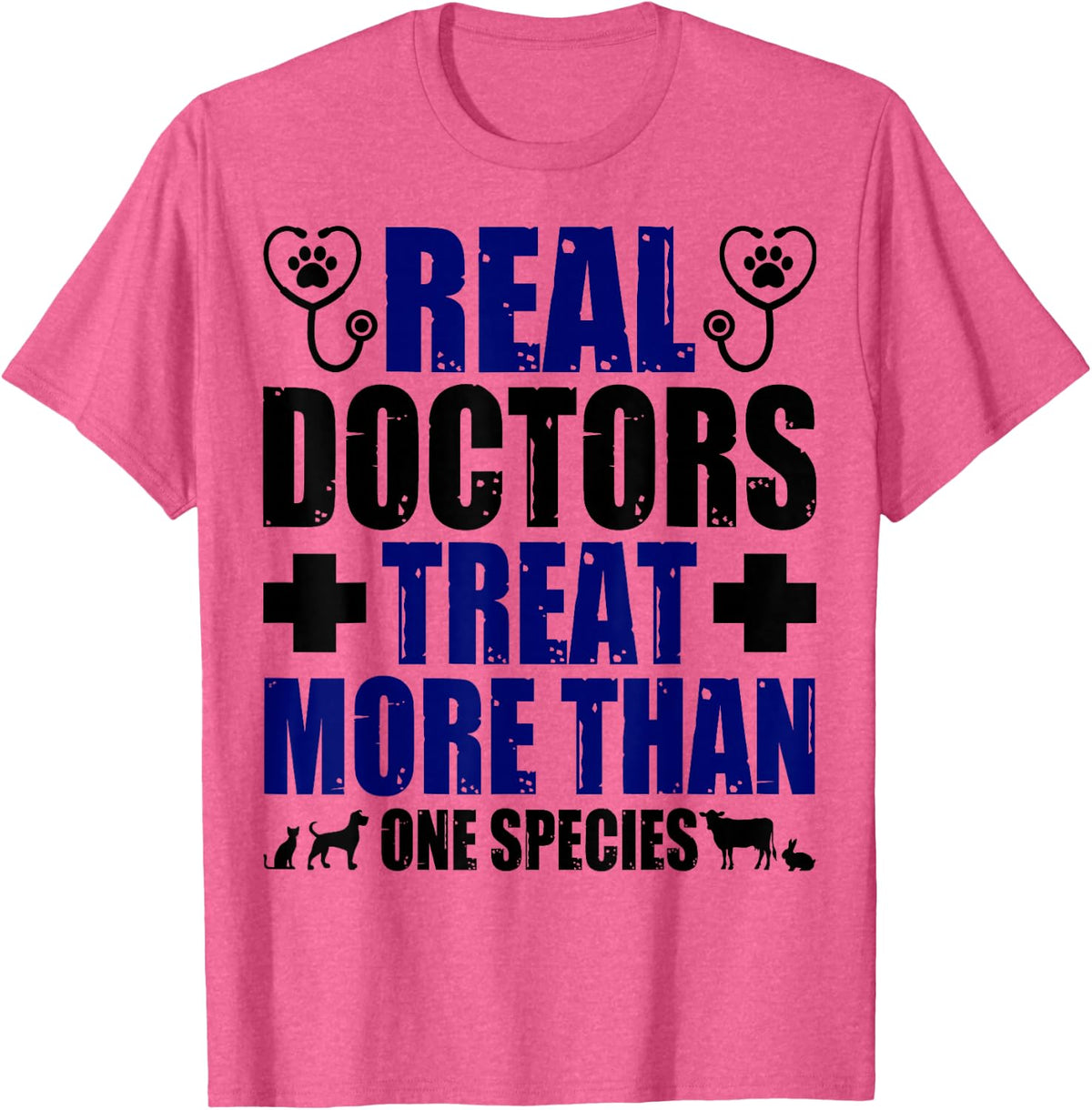Funny Veterinary Student Gift Men Women Veterinarian T-Shirt - Pink Heather