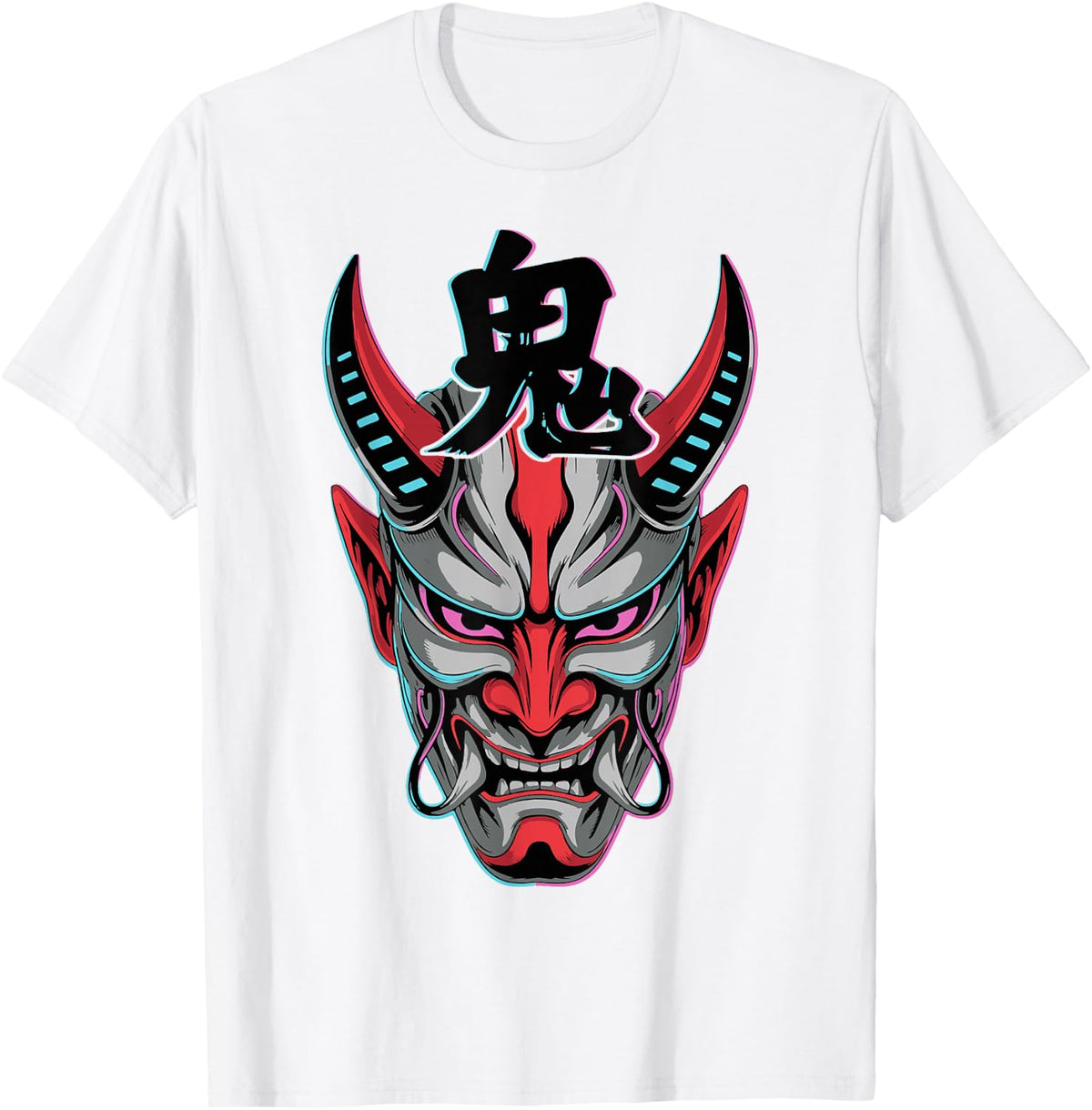 Retro Fun Techwear Cyberpunk Samurai Artist T-Shirt - White