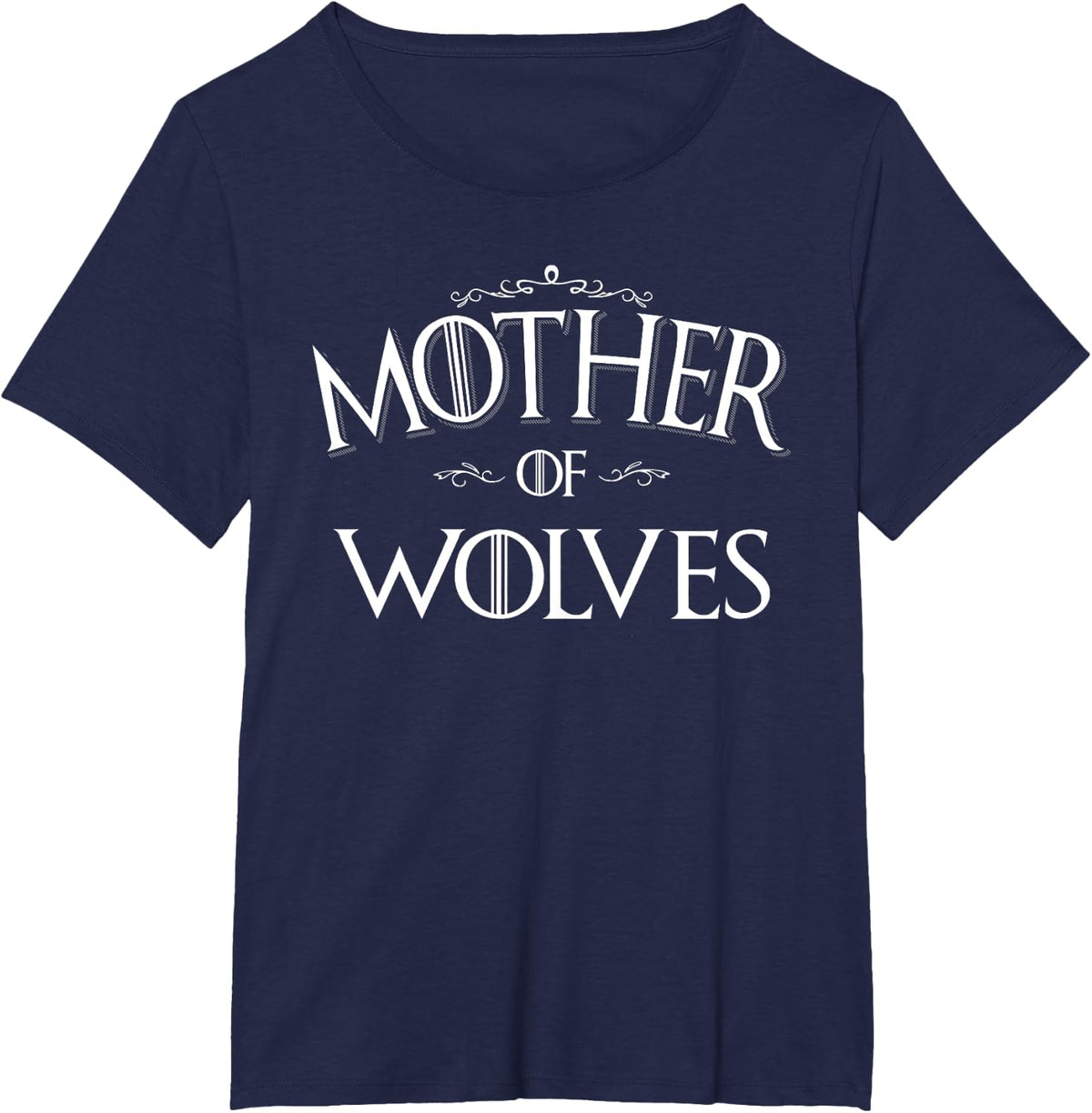 Mother of Wolves gift for women girls Wolf Lover Gift T-Shirt - Navy Blue